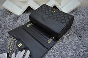 Modishbags Flap Bag Caviar in Black 33cm with Gold Hardware - 4