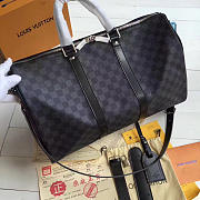 Louis Vuitton Keepall Monogram with black M41416 - 6