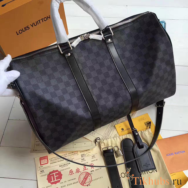 Louis Vuitton Keepall Monogram with black M41416 - 1