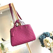 Louis Vuitton Montaigne Medium Bag with Rose Red M41046 - 2