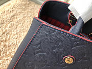 Louis Vuitton Montaigne Medium Bag with Navy Blue M41046 - 3