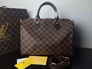 Louis Vuitton Damier Azur Speedy 30cm With Shoulder Strap Bag N41183