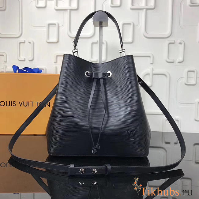 Louis Vuitton Lockme Bucket EPI Leather in Black - 1