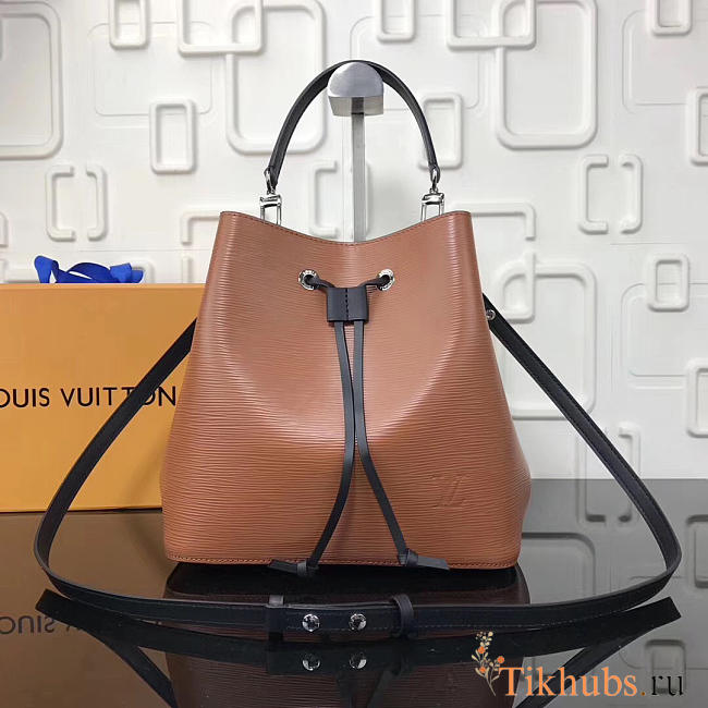 Louis Vuitton Lockme Bucket EPI Leather in Khaki - 1