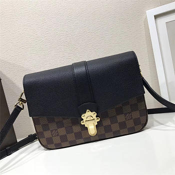 Louis Vuitton Damier Ebene Cuir Taurillon Bag Black