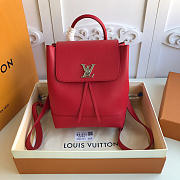 Louis Vuitton Lockme Backpack Red M52734 - 1