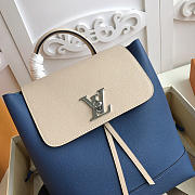 Louis Vuitton Lockme Backpack Blue white M52734 - 2