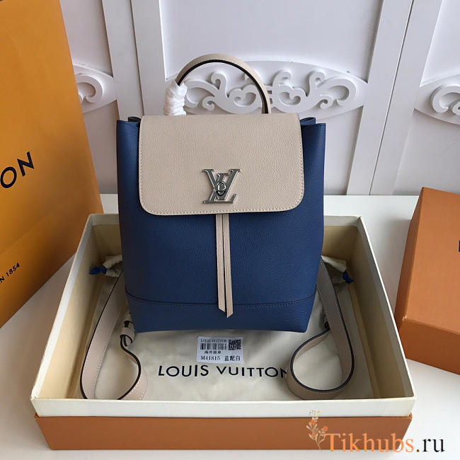 Louis Vuitton Lockme Backpack Blue white M52734 - 1