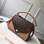 Louis Vuitton Double V Leather Top Handbag Khaki - 6