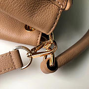 Louis Vuitton Double V Leather Top Handbag Khaki - 5