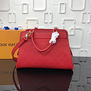 Louis Vuitton Vosges MM Monogram Empreinte Leather Handbags Red - 2