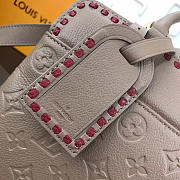 Louis Vuitton Vosges MM Monogram Empreinte Leather Handbags Khaki - 6