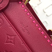 Louis Vuitton Vosges MM Monogram Empreinte Leather Handbags Rose Red - 5