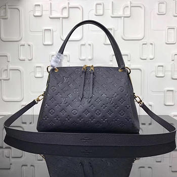 Louis Vuitton Monogram Empreinte Leather Bag Black M43719