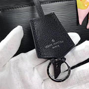 Louis Vuitton Vaneau Cuir Ecume Leather Handbag Black - 4