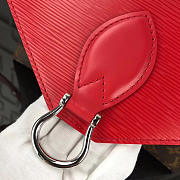 Louis Vuitton Saint Michel Monogram Epi Leather Bag With Red M44033 - 3