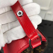 Louis Vuitton Saint Michel Monogram Epi Leather Bag With Red M44033 - 4
