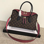 Louis Vuitton Tuileries Monogram Canvas Handbags Rose Red M41456 - 6