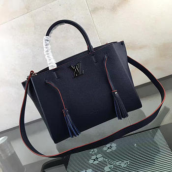 Louis Vuitton Lockmeto Calfskin Handbags DARK Blue M54570
