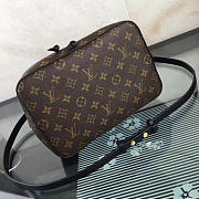 Louis Vuitton Neonoe Monogram Calfskin Bucket Bag Black M44021 - 5