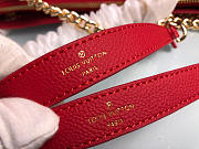 Louis Vuitton Monogram Empreinte Leather Handbags M43758 Red - 2