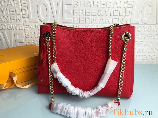 Louis Vuitton Monogram Empreinte Leather Handbags M43758 Red - 1