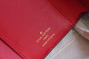 Louis Vuitton Flower Compact Monogram Unisex Wallets With Red - 4