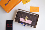 Louis Vuitton Monogram Unisex Long Wallets With Pink - 1