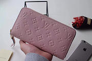 Louis Vuitton ZIPPY Pink WALLET Monogram Empreinte Leather - 1