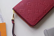 Louis Vuitton ZIPPY Rose Red WALLET Monogram Empreinte Leather - 6