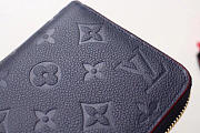 Louis Vuitton ZIPPY Dark Blue WALLET Monogram Empreinte Leather - 6