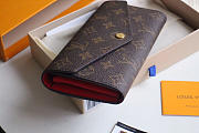Louis Vuitton Original Monogram Envelope Red Wallet M62235 - 3