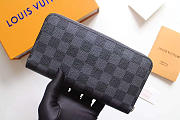 Louis Vuitton Original Monogram Canvas Black Wallet N60017 - 5