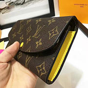 Louis Vuitton Designer Women's Yellow Wallet in Monogram Canvas Emilie - 3