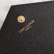 YSL original leather women's shoulder bag in Black with Gold Harsare 26801 - 4