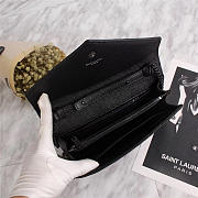 YSL original leather women's shoulder bag in Black 26801 - 3