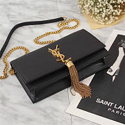 YSL Classic Calfskin Mini Chain Bag in Black with Gold Hardware 26817 - 5