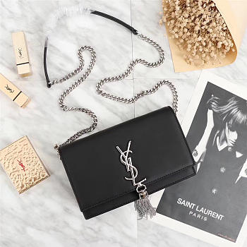 YSL Classic Calfskin Mini Chain Bag in Black 26817