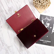 YSL Saint Laurent Red Bag with Gold Hardware - 4