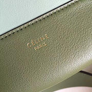 Celine Frame Light Blue and Dark Green Tote bag - 5