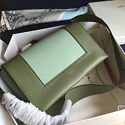 Celine Frame Light Blue and Dark Green Tote bag - 1