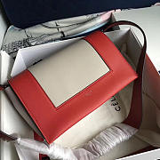 Celine Frame Red and Creamy-white Tote bag - 1