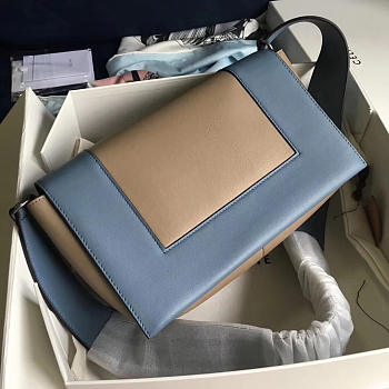 Celine Frame Blue and Khaki Tote bag