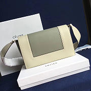 Celine Frame Gray and Creamy-white Tote bag - 2