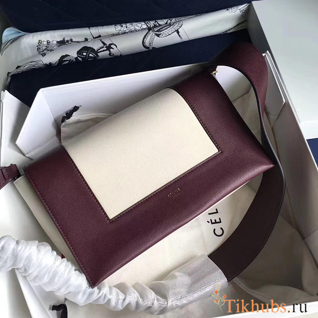 Celine Frame White Wine Red Tote bag - 1