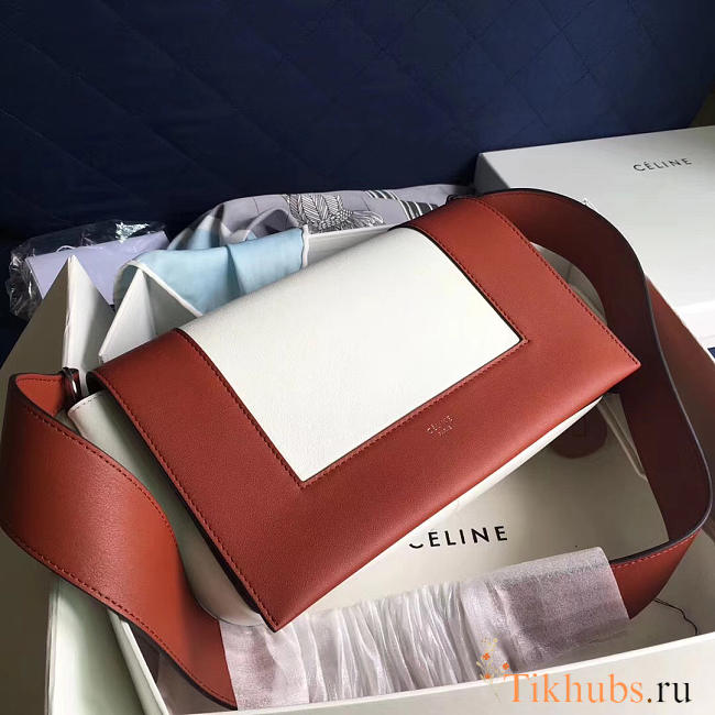 Celine Frame White Brown Tote bag - 1