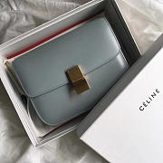 Celine Classic Light Blue Bag in Box Calfskin Smooth Leather - 1