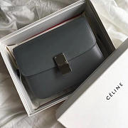 Celine Classic Gray Bag in Box Calfskin Smooth Leather - 1