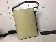 Celine Twisted Cabas Calfskin Leather bag Gray beige - 5