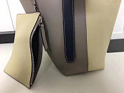 Celine Twisted Cabas Calfskin Leather bag Gray beige - 3